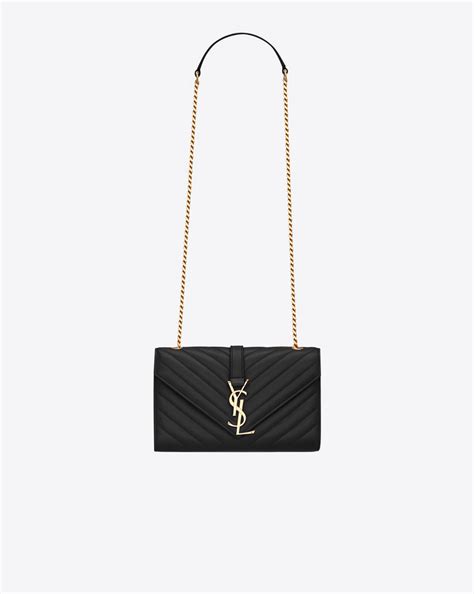 Yves Saint Laurent Classic Monogram Studded Leather Shoulder Bag Yves