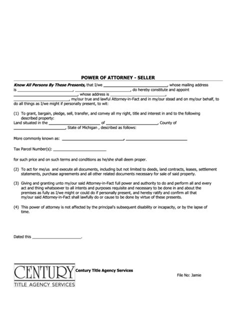 general power  attorney form templates