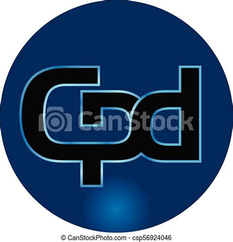 Letter Cpd Logo Design Template Vector Canstock