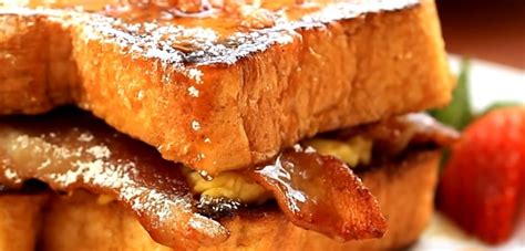 Ultimate French Toast Breakfast Sandwich Recipe With Bacon Syrup