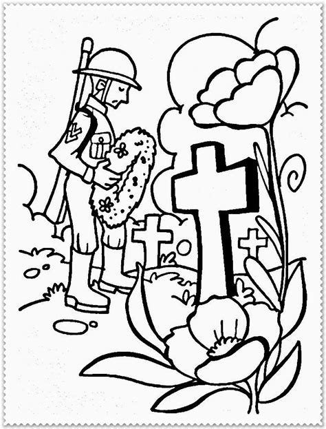 remembrance day poppies coloring page sketch coloring page