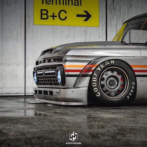 Widebody 1966 Ford F 100 Pickup Gets Serious Racing Mods Not For The