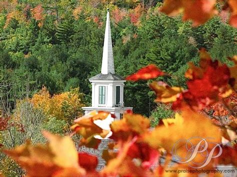 Autumn In New England ~ Beautiful Church Steeple Church Steeple
