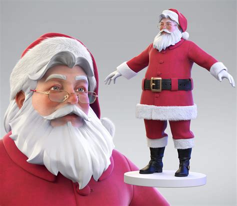 Santa Claus 3d Model By Fabiobispo