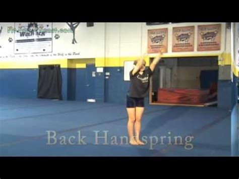 Video Guide To Cheerleading Tumbling Moves Tumbling For Dance
