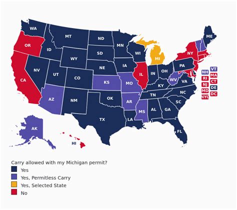 Texas Concealed Carry States Map Printable Maps Gambaran