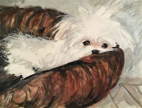 Daily Paintworks Original Fine Art Annette Balesteri Canine Art