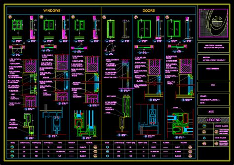 Planos De Puertas Ventanas De Pvc En DWG AUTOCAD Ventanas 16074 Hot