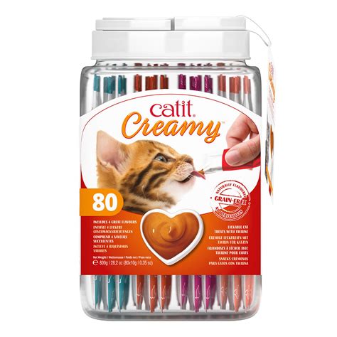 Catit Creamy Cat Treats Variety Jar 80 X 10g Costco Uk