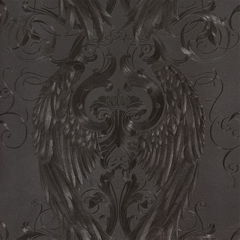 Harald glööckler pompöös is in kirchheim an der weinstraße. Harald Glööckler Tapeten Schwarz Engelsflügel Krone 52578 ...