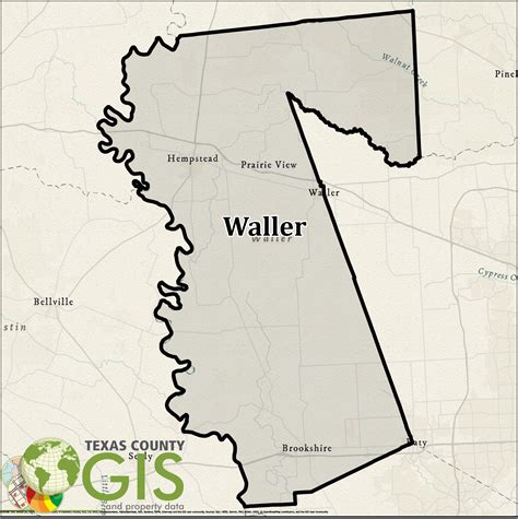 Waller County Shapefile And Property Data Texas County Gis Data