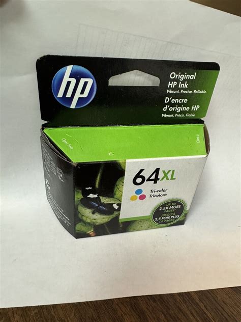 Hp 64xl High Yield Ink Cartridge Tri Color N9j91an Ebay