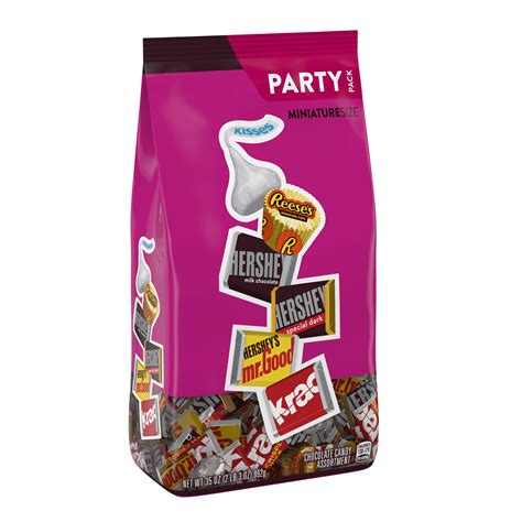 Hersheys Miniatures Party Bag Chocolate Assorted 359 Oz - Bag Poster