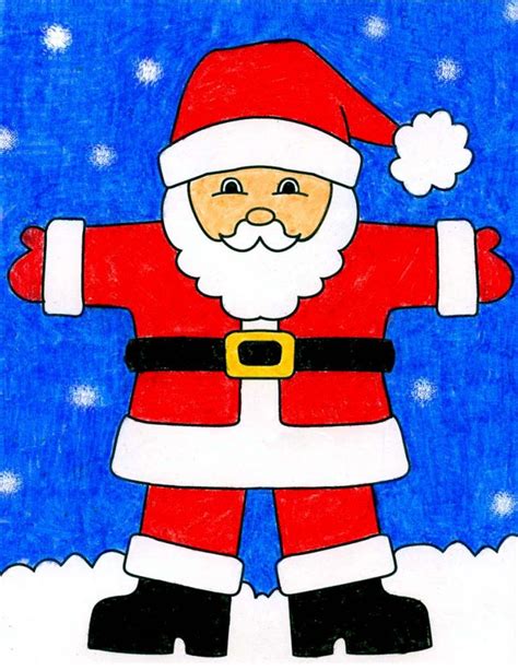 How To Draw Santa Claus · Art Projects For Kids