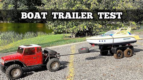 Rc Boat Trailer First Run Youtube