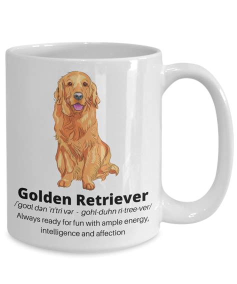 Golden Retriever Coffee Mug Golden Retriever Lover T Etsy