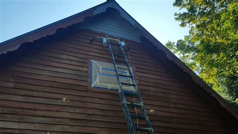 How To Paint A Cedar House Part 1 Youtube