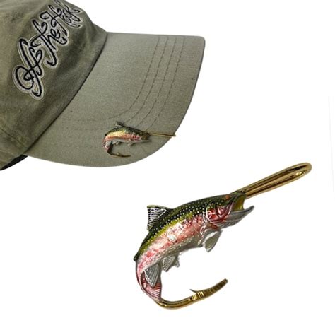 Bass Bone Fish Hookit© Fishing Hat Hook Brim Clip Hat Etsy