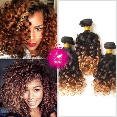 This strange hair type is fragile and breaks easily, often resulting in alopecia. 9A Indian Virgin Hair Ombre Weave 3 Bundles Indian Curly ...