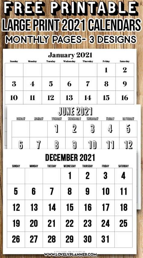 2021 12 Month Printable Calendar Free Month At A Glance Octobe 2021