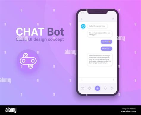 Clean Mobile Ui Design Concept Trendy Chatbot Application With