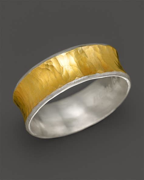 Gurhan Hourglass Ring In Sterling Silver And 24k Gold Bloomingdales