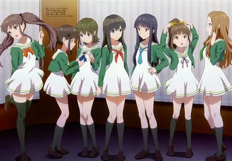 Anime Girls School Group Wallpapers Wallpaper Cave