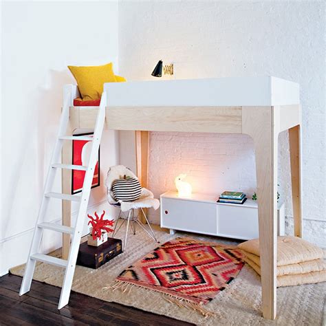 Never try to reason with him when he's gotten up on the wrong side of the bed. Perch Full Size Loft Bed | Oeuf Canada