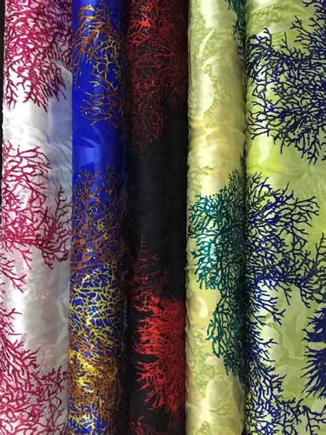 5 yards lot nysl748 1 beautiful burnout fabric high class african polyester silk lace fabric