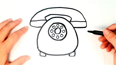Cómo Dibujar Un Teléfono Para Niños Dibujo De Teléfono Paso A Paso