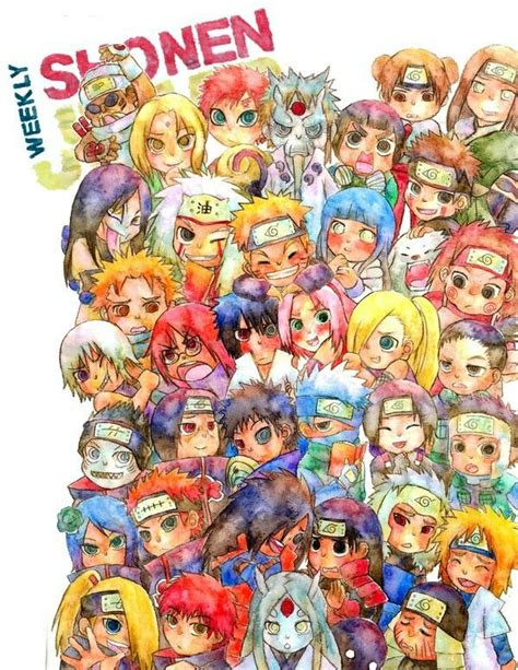 Naruto Shippuden In Weekly Shonen Jump All Caracters Naruto Fan Art