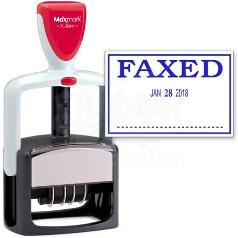2000 Plus Heavy Duty Style 2 Color Date Stamp With Faxed Self Inking