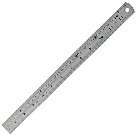 Silverline Stainless Steel Rule 150 300 And 600mm Metric Imperial