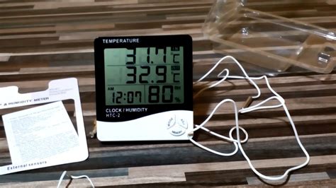 Htc 2 Temperature And Humidity Meter Humidity Sensor Youtube