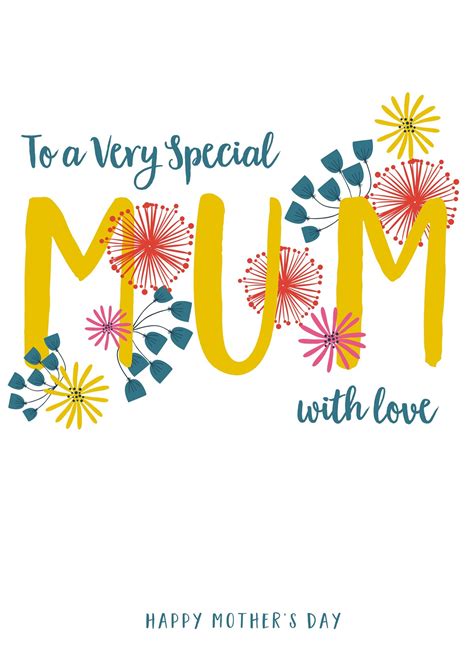 To A Very Special Mum With Love Card Scribbler