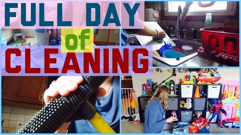 full day of cleaning speed clean daily cleaning routine youtube