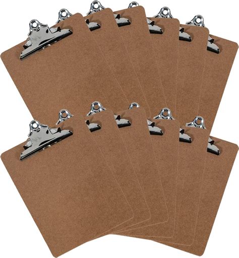 Clipboard Legal Size Clipboard With Premium Sturdy Metal Clip 12 Pack