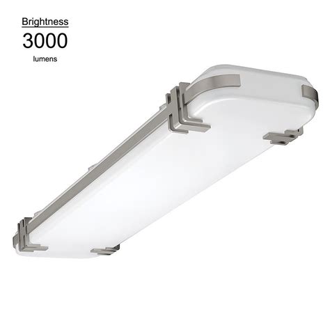 Program this smart led ceiling light to come on in the morning to wake you up, and control it from a smartphone or via voice commands with a smart home. Hampton Bay Mission Industrial 48 in. x 10 in. Rectangle ...