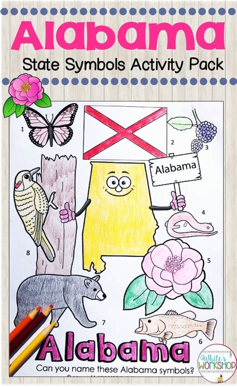 Alabama History Alabama Symbols Task Card Activities State Symbols