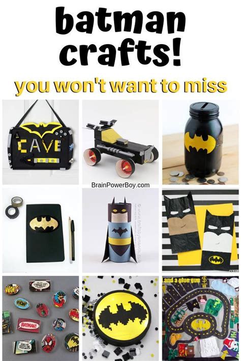 Batman Crafts You Wont Want To Miss Batman Crafts Crafts For Boys
