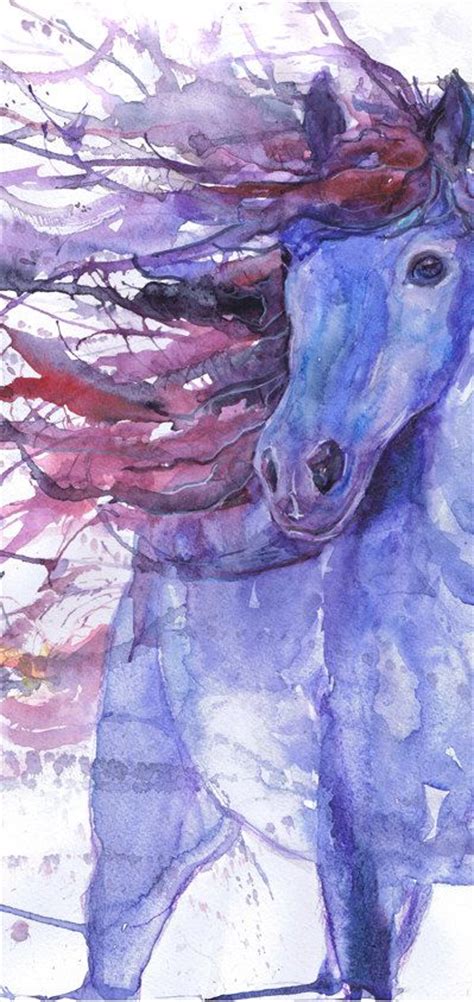 Horse Art Print Equestrian Equine Abstract Horse
