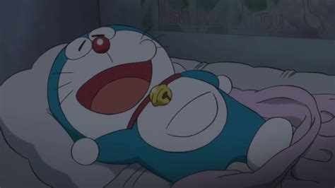 Relaxed Sleepy Doraemon Doraemon Anime Thiệp Hoa
