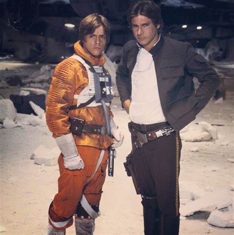 Empire Strikes Back Behind The Scenes Shot Of Luke And Han On Hoth