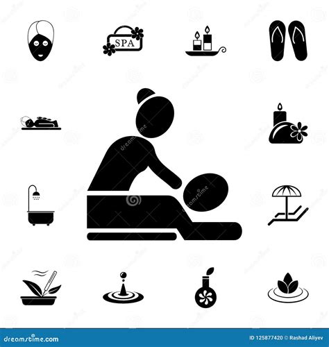 Spa Massage Icon Spa Icons Universal Set For Web And Mobile Stock Illustration Illustration
