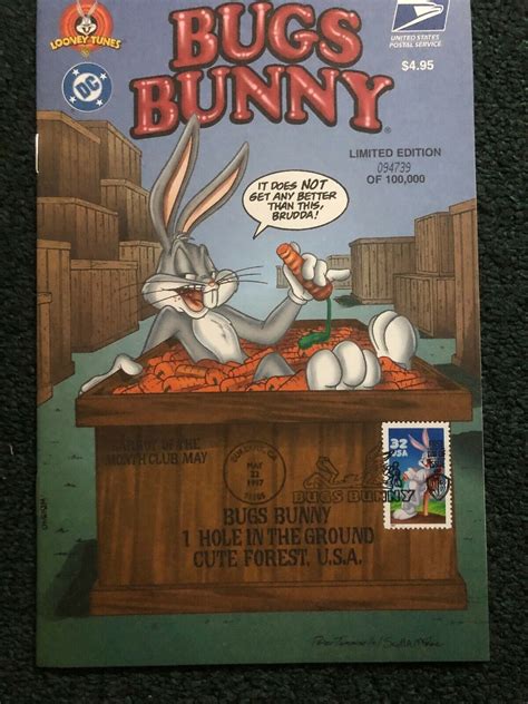 Bugs Bunny Comic Book 1st Day Of Issue Sold By The Post Office