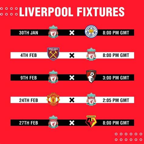 Liverpool Fixtures : Liverpool Fc Fixtures 2018 : Liverpool scores, results and fixtures on bbc 