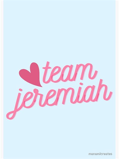 Team Jeremiah The Summer I Turned Pretty Poster For Sale By Hot Sex