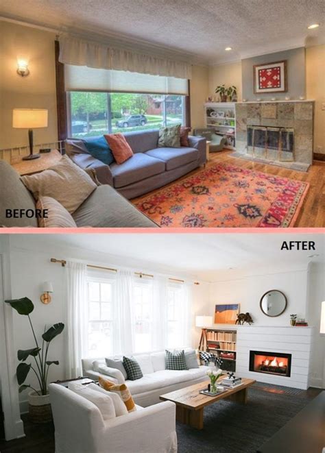 10 amazing before and after living room makeovers to inspire you smart home an in 2020