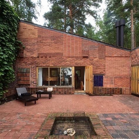 The house is divided into a workspace used by alvar aalto's architectural firm and the couple's private residence. Brick architecture, Architecture, Alvar aalto