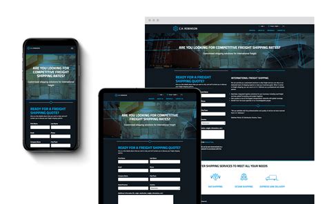 C.H. Robinson | Landingspagina’s - Content management services